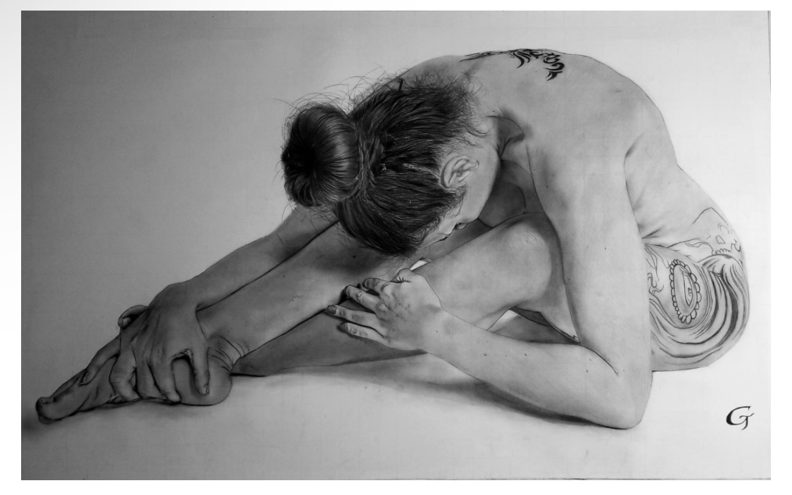 Real Life 1, original graphite drawing